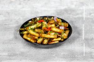 Baby Corn Chilly ( Full )