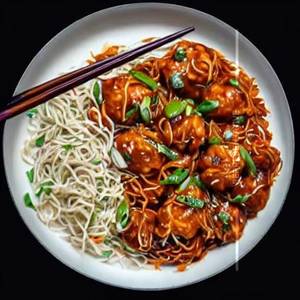 Chicken Manchurian Noodles