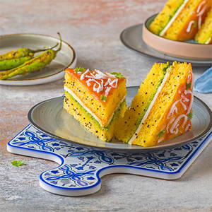 Dhokla Sandwich.