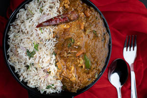 Jeera Rice - Veg Curry