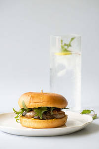 Mushroom And Blue Cheese Burger