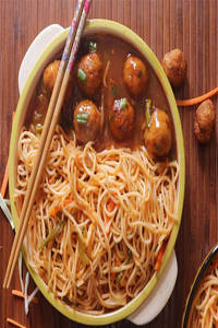 Veg Noodels -gobi Manchurian