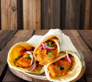 Double Egg Chicken Keema Roll