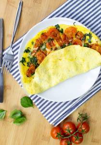 Tomato Pepper Omelette