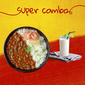 Salted Rajma Chawal + Lassi