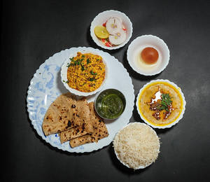 Paneer Bhurji Thali