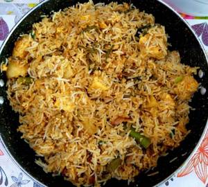 Malai Soya Chaap Biryani