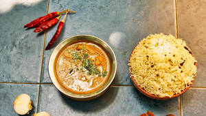 Bagara Rice With Natkudi Kura