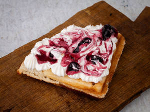 Blueberry Cream Cheese Waffle (single Layer)