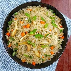 Mushroom Schezwan Fried Rice