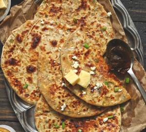 Paneer Cheese Pyaaz Paratha
