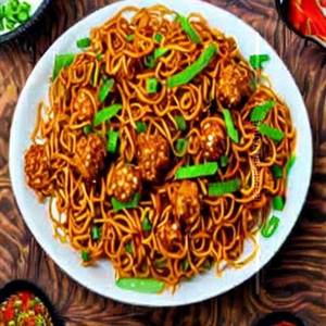 Veg Manchurian Noodles