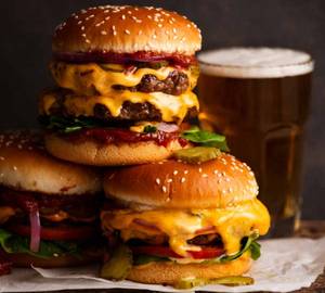 Veg cheese burger