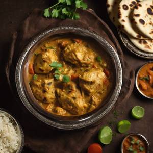 Chicken Changezi With 2 Khabos
