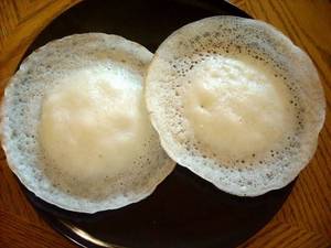 Appam with coconut milk(2pcs)
