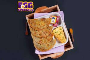 Aloo Paratha with Double Omelette Combo (Egg Specials)