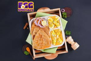 Mughlai Egg Curry with Paratha Lunchbox (Egg Specials)