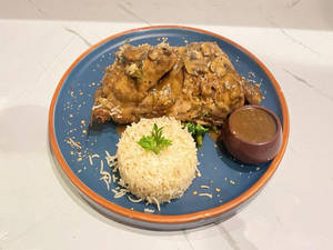Roasted Spring Chicken In Mushroom Jus(half)