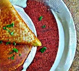 Schezwan cheese dosa