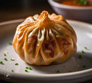 Matar Paneer Pan Fried Momo [6 Pieces]