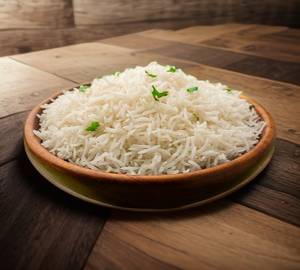 Plain rice  [half  plate]