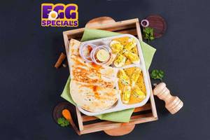 Mughlai Egg Curry & Bread Kulcha Lunchbox (Egg Specials)