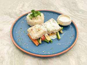 Baked Fish In Wine Sauce(bhetki)