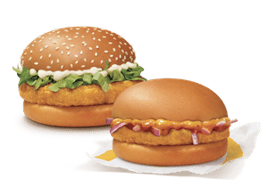 Chicken Surprise Burger + McChicken Burger