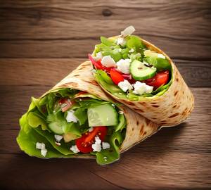 Paneer Charcoal Shawarma