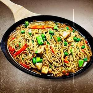 Veg. Hakka Noodles Gravy