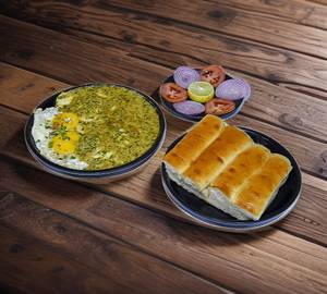 Garlic Fry [2 Egg ] With 4 Pav