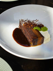 Coffee, Caramel, Dark Chocolate Torte