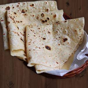 Phulka with mushroom masala [5 pieces]