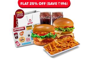 FLAT 25% on Cheesynator & Tandoori Chicken + Piri Piri Fries + 2 Coke