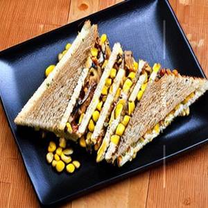 Mushroom Corn Cheese  Sandwich