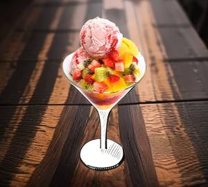 Fruit Salad With Ice Cream