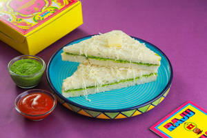 Jain Cheese Chutney Sandwich
