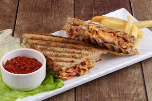 Chilly Cheese With Garlic Grilled Sandwich