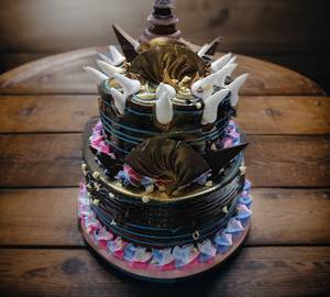 2tier 3 pond Choclate cake (1500gm)