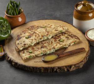 Cheese Corn Capsicum Paratha 1