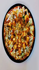 Paneer Tikka Bhakhri Pizza