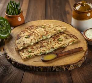 Jamaican Butter Chicken Cheese Paratha