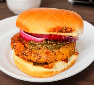 Lahori Beef Bun Kebab Burger