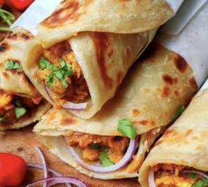 Butter Chicken Kebab Wrap
