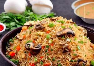 Schezwan Mushroom Fried Rice