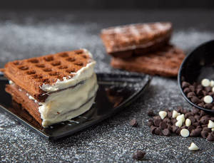Belgian Chocolate White Waffle