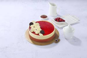Eggless Strawberry Chocolate Cream Cake (800 gms) (409.29 Kcal) (409.26 Kcal)