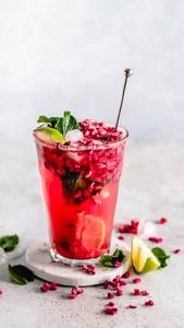 Pomegranate mojito