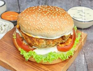 Schezwan Chicken Burger