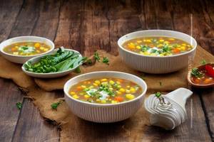 Sweet Corn Veg Soup 